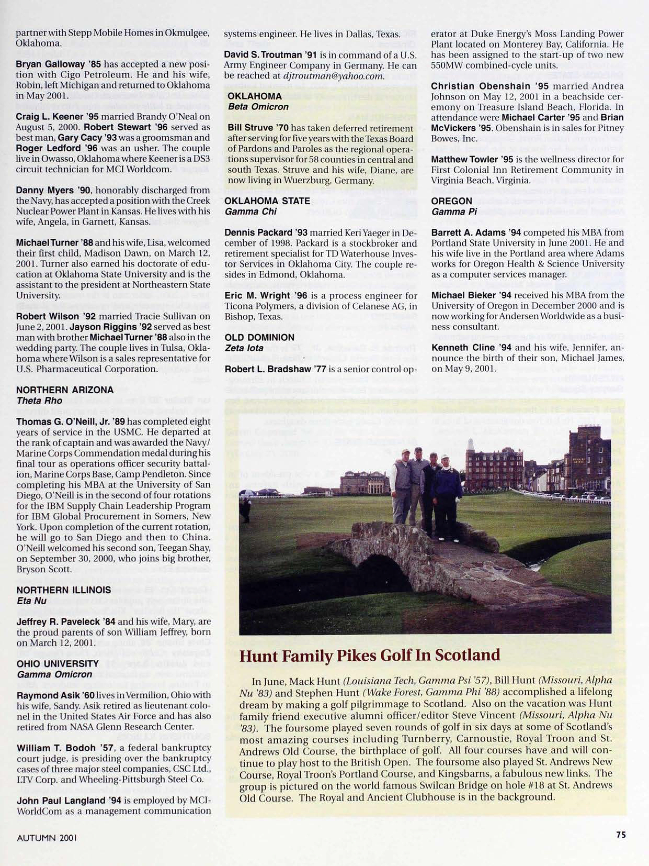 Hunt Family Pikes Golf in Scotland